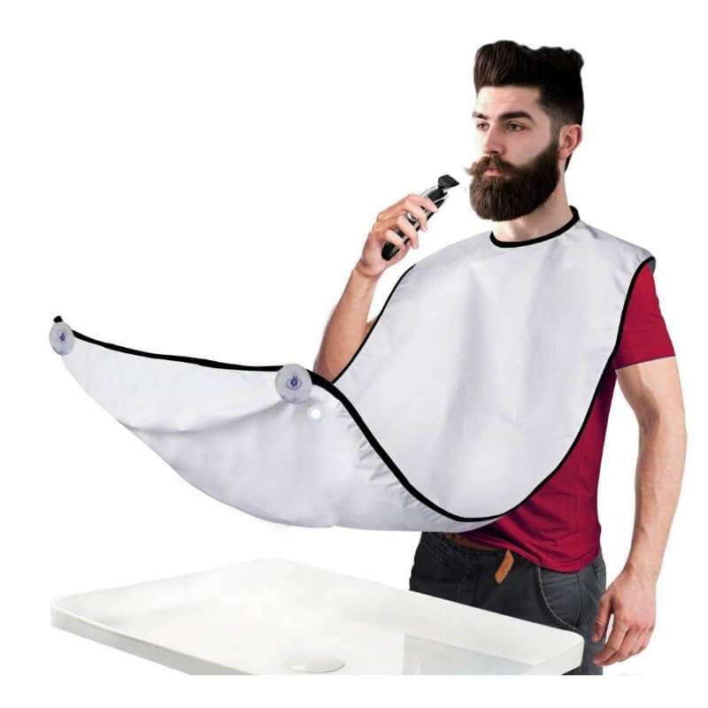 Shaving Beard Bib Grooming Apron With 2 Suction Cups