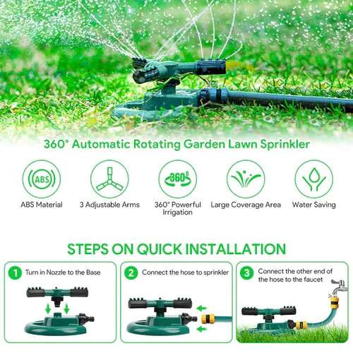 360 Degree Rotating Water Sprinkler