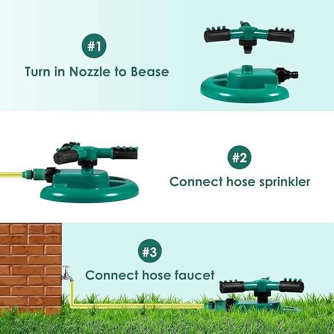360 Degree Rotating Water Sprinkler