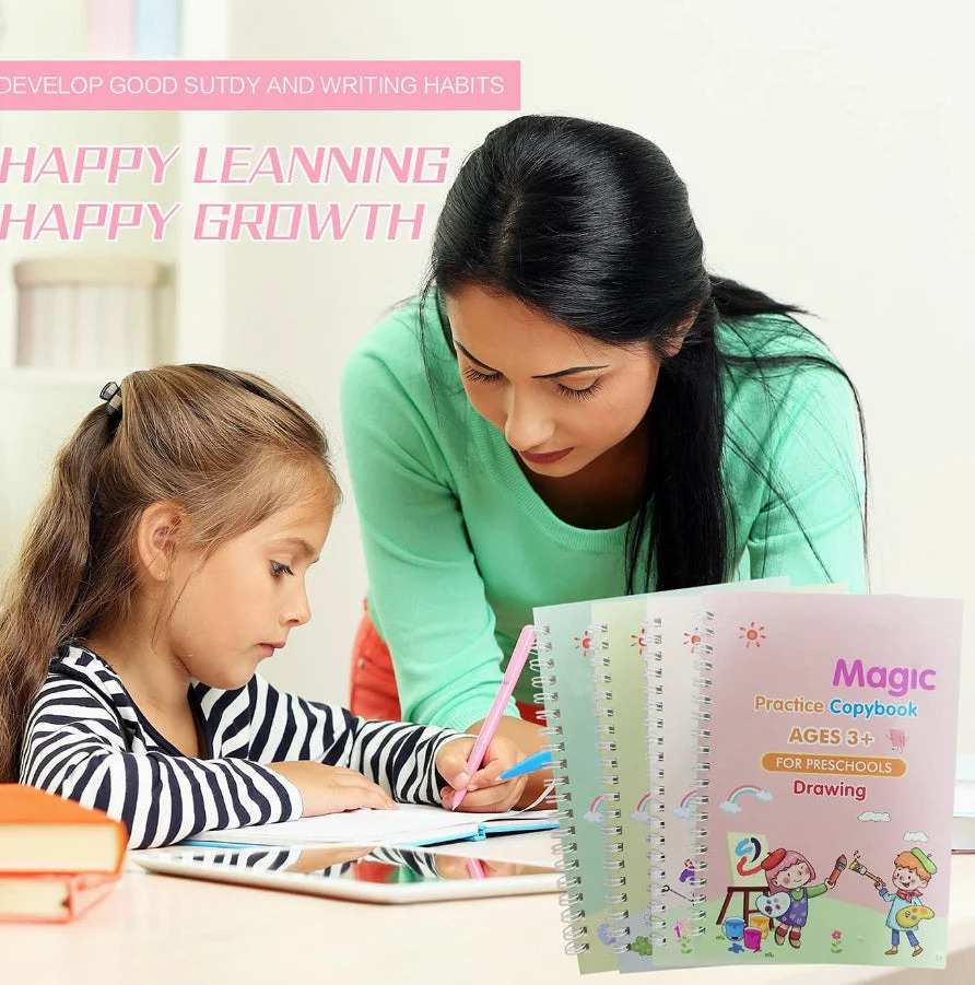 Proper Shop's Magic Practice Book, Reusable, Effective, Enjoyment Learning Tool for Kids.