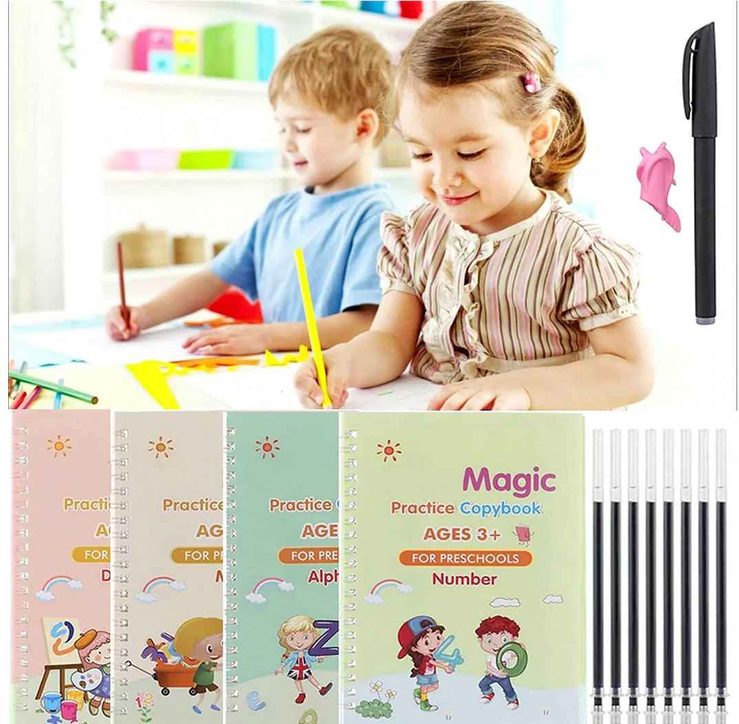 Proper Shop's Magic Practice Book, Reusable, Effective, Enjoyment Learning Tool for Kids.