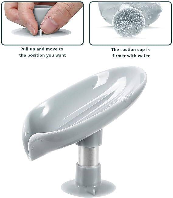 Creative Lotus Leaf Soap Holder (Pack Of 3)