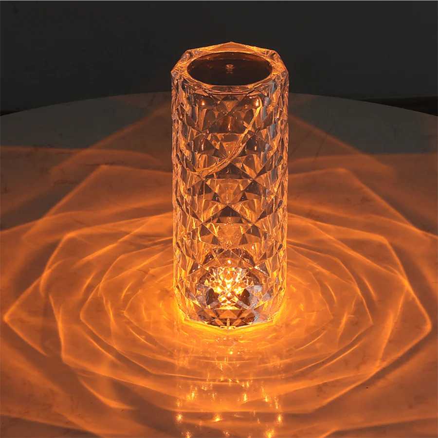 Nordic Diamond Tap Lamp -16 in one color with Remote.