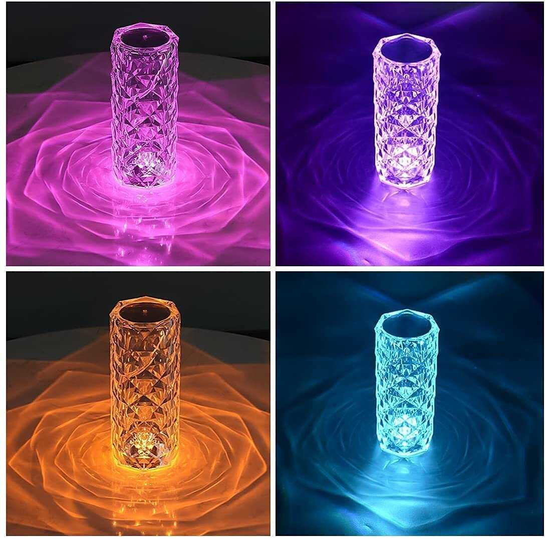 Nordic Diamond Tap Lamp -16 in one color with Remote.